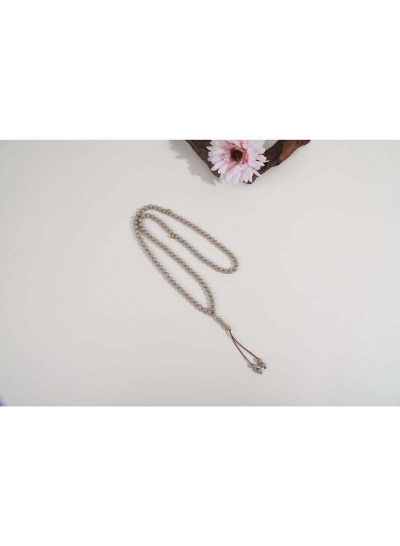 NIBEMINENT 33 Muslim Prayer Beads Khaki/7mm