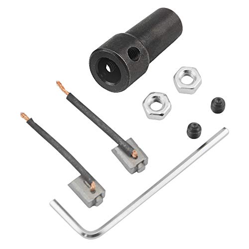 WMYCONGCONG DC Motor 12/24V 30W High Speed CW/CCW Permanent Magnet Motor (12V DC 3500RPM) and 37mm Dia Mounting Bracket Holder w/ 6mm Hex Coupling, Random Color(Silver or Black) - Image 5
