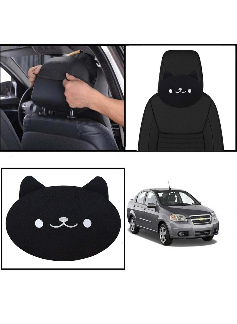 Adroitz Adroitz Black Neck Rest Car Univarsal Cushions Pack of 1  - Image 3