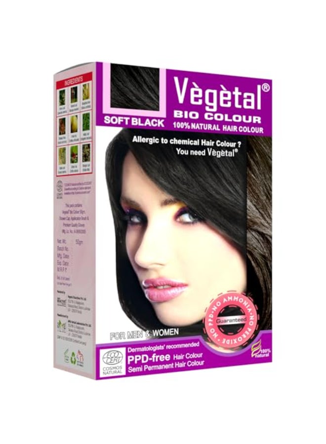 Vegetal لون نباتي بيولوجي سوفت أسود 50 جرام - Image 1