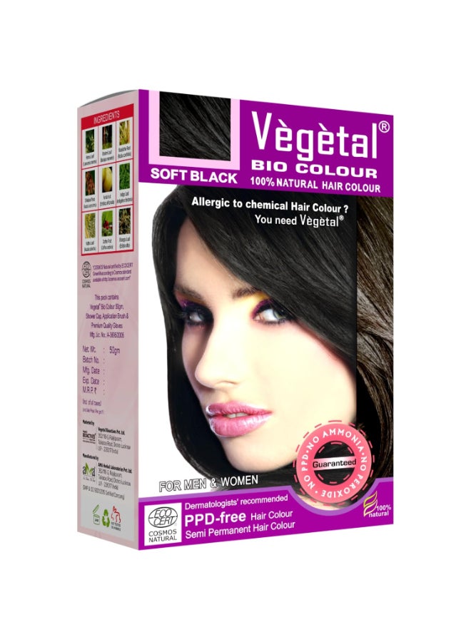 Vegetal لون نباتي بيولوجي سوفت أسود 50 جرام - Image 3