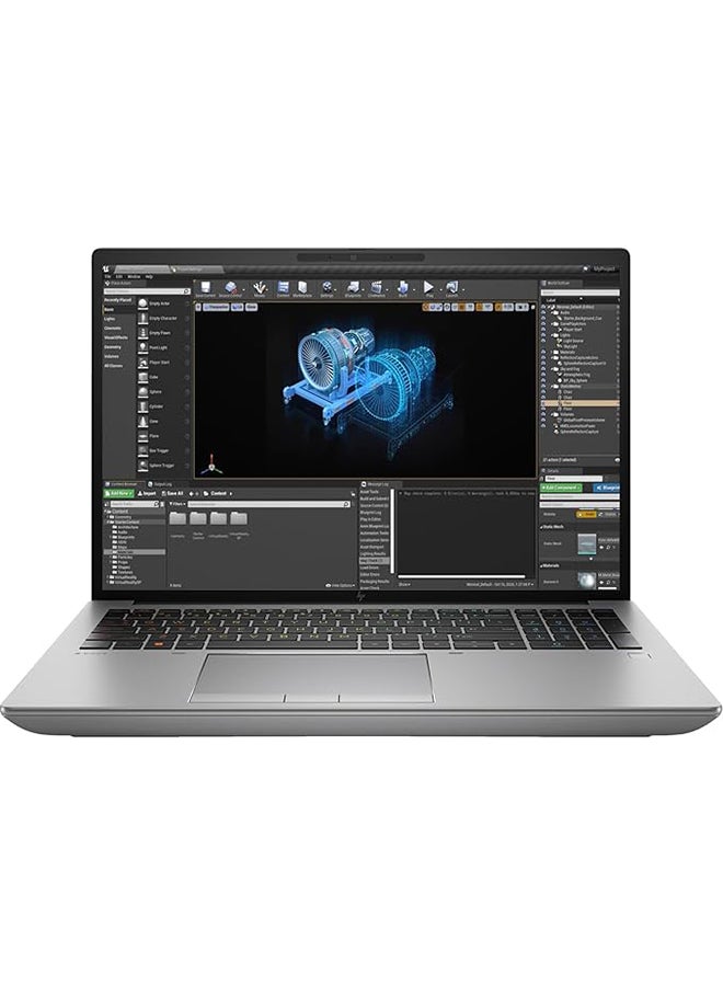 HP ZBook Fury 16 G10 Laptop With 16-Inch Display, Intel Core i7-13850HX Processor/32GB RAM/1TB SSD/12GB GeForce RTX 3050 Graphics/Windows 11 Pro + GIZPRO USB-C Dock English Silver - Image 1