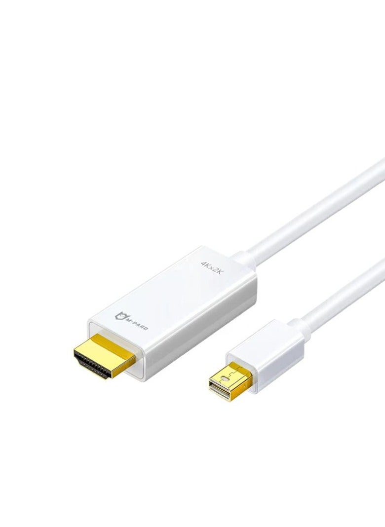 M-PARD M-Pard MiniDP to HDMI 4K30Hz converter cable suitable for Apple Mac, Microsoft laptop connected to monitor projection white 1.8m  - Image 2