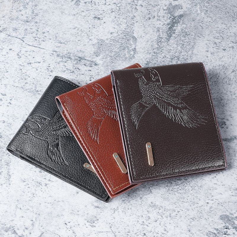 Multifunctional Solid Color PU Leather Wallet, RFID Blocking Design Portable Daily Storage Purse for Cards Cash Coin Business Use - Image 4