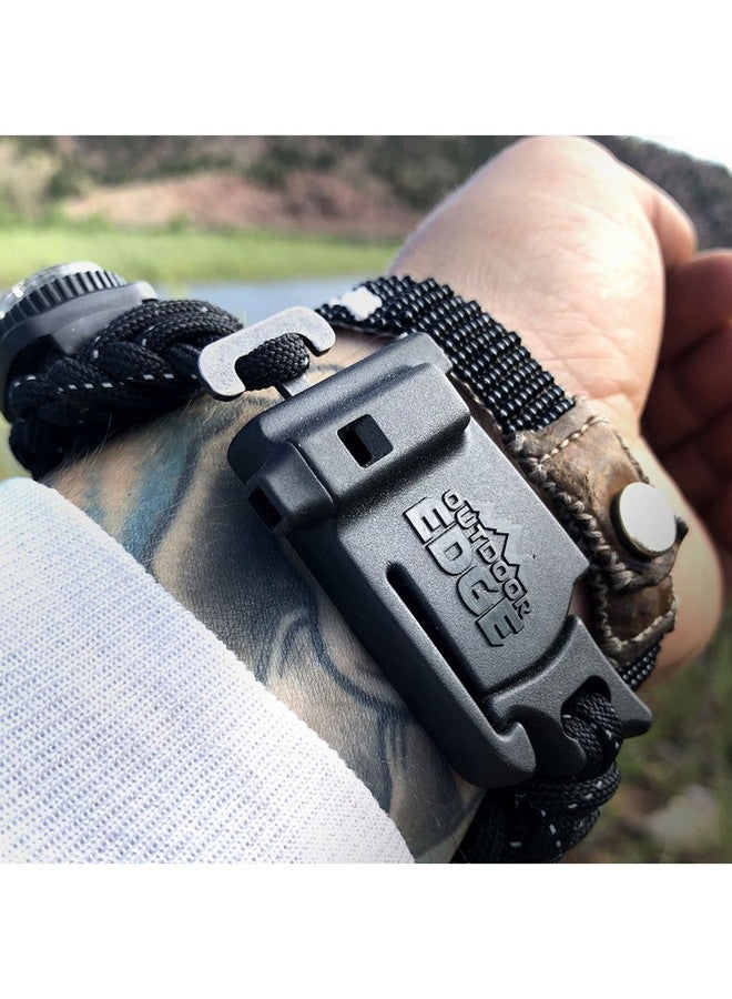 Outdoor Edge ParaSpark Paracord Survival Medium Knife Bracelet Black 3.17 x 11.43 x 26.67 cm PSK-80C - Image 2