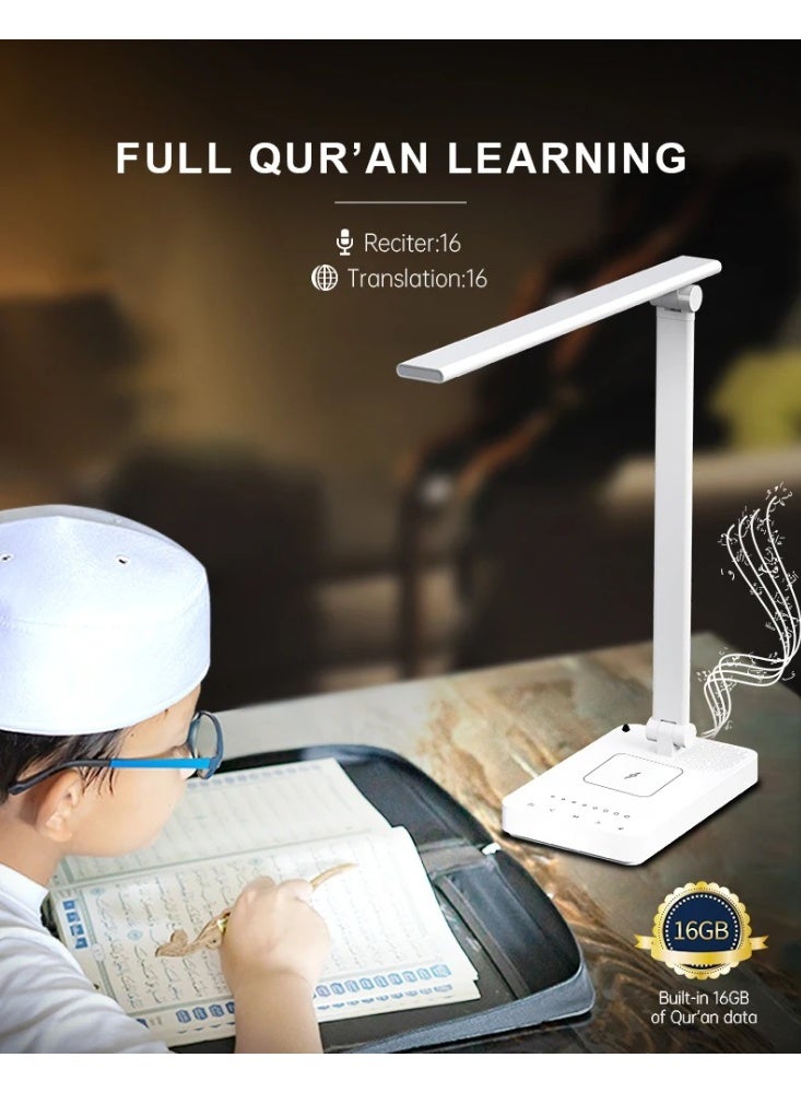 إيكوانتو مصباح طاولة LED SQ-905 مع مكبر صوت للقرآن الكريم - Image 5