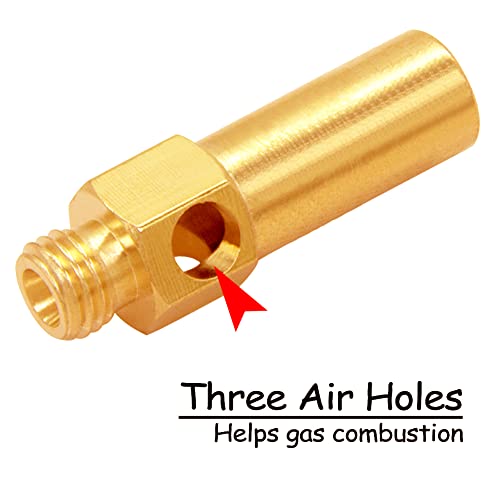 Uenede 10PCS Brass Burner Jet Nozzle for Cast Iron Burner Propane Natural Gas - Image 4