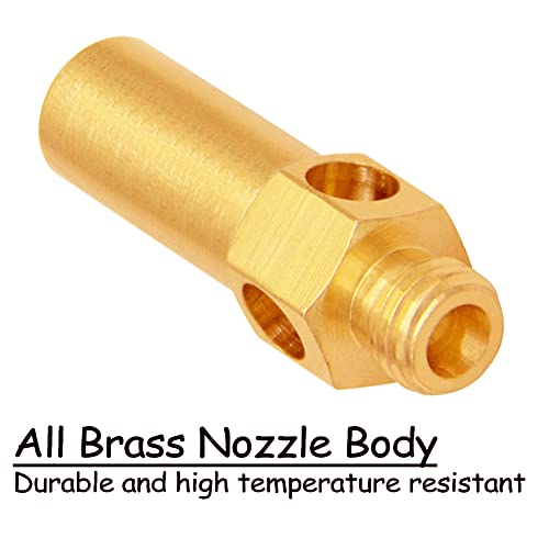 Uenede 10PCS Brass Burner Jet Nozzle for Cast Iron Burner Propane Natural Gas - Image 3