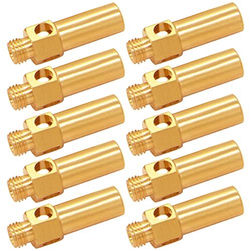 Uenede 10PCS Brass Burner Jet Nozzle for Cast Iron Burner Propane Natural Gas - Image 1