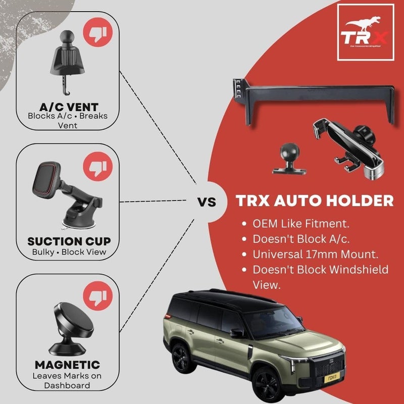 TRX AUTO Car Phone Holder For ROX 01 2024 2025 2026 | Multimedia Screen Fixed Bracket Car Phone Holder | Accessories Fit for ROX 01 With 15.7 inch Screen - Image 2