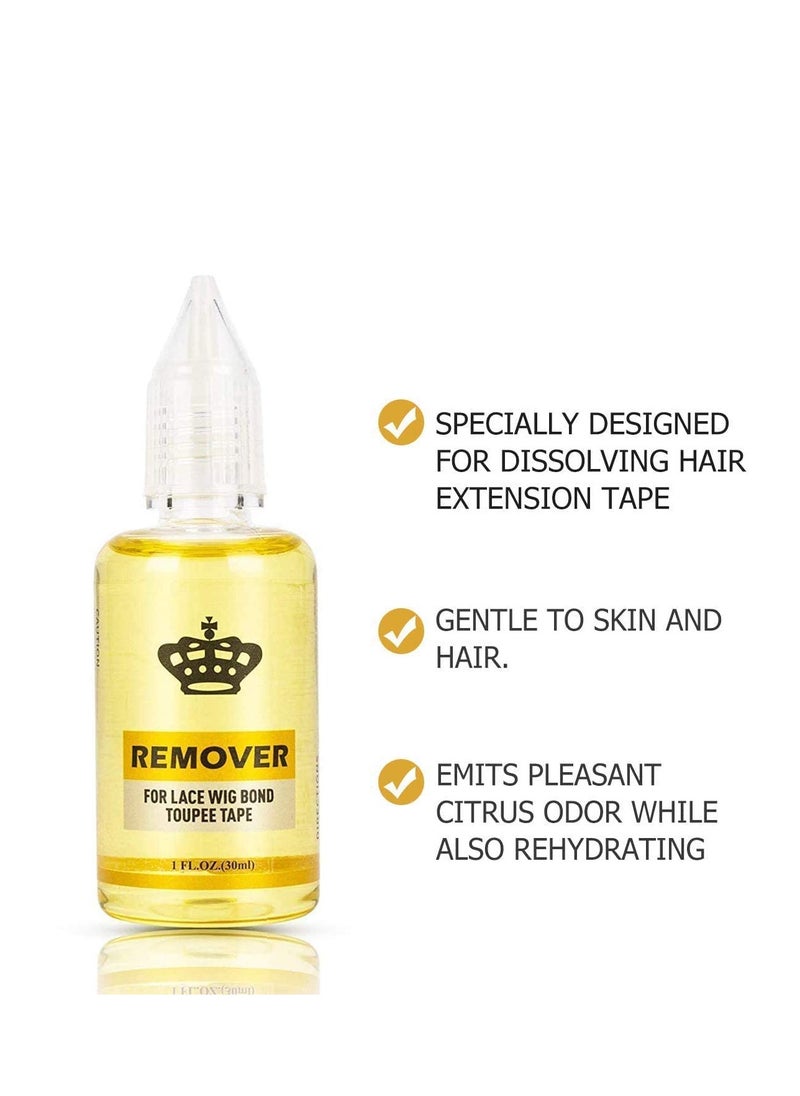 piaou Fast Acting Remover for Tape-in Hair Extensions, Wig Glue, and Double-Sided Extension Tape (One Bottle)  - Image 2