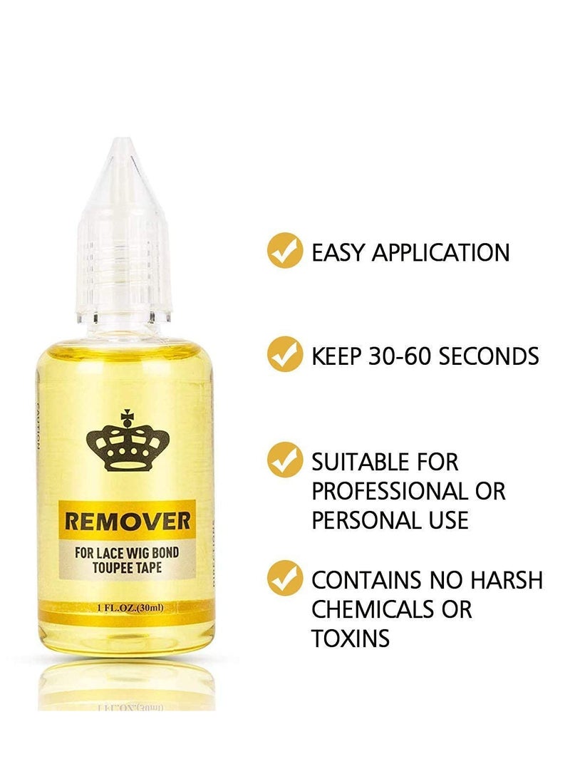 piaou Fast Acting Remover for Tape-in Hair Extensions, Wig Glue, and Double-Sided Extension Tape (One Bottle)  - Image 3
