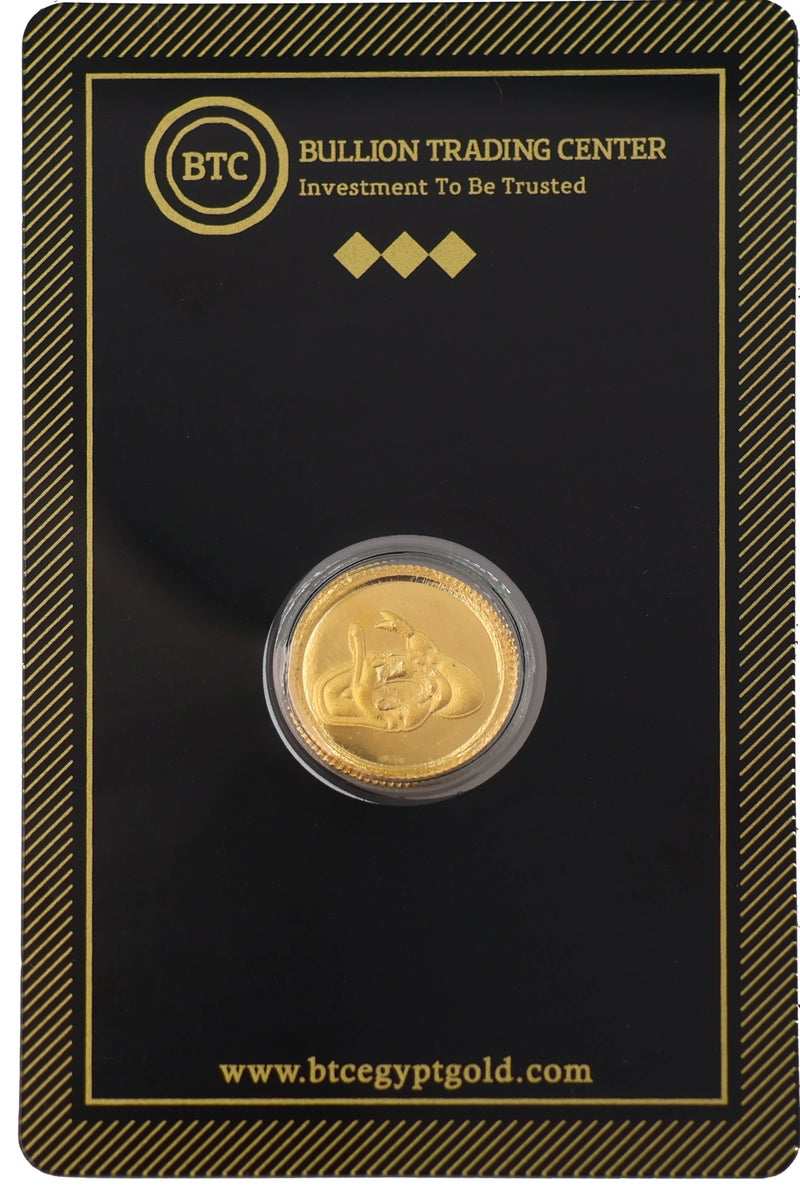 بي تي سي جنيه ذهب بطوط عيار 24 بوزن 4 غرام - Image 1