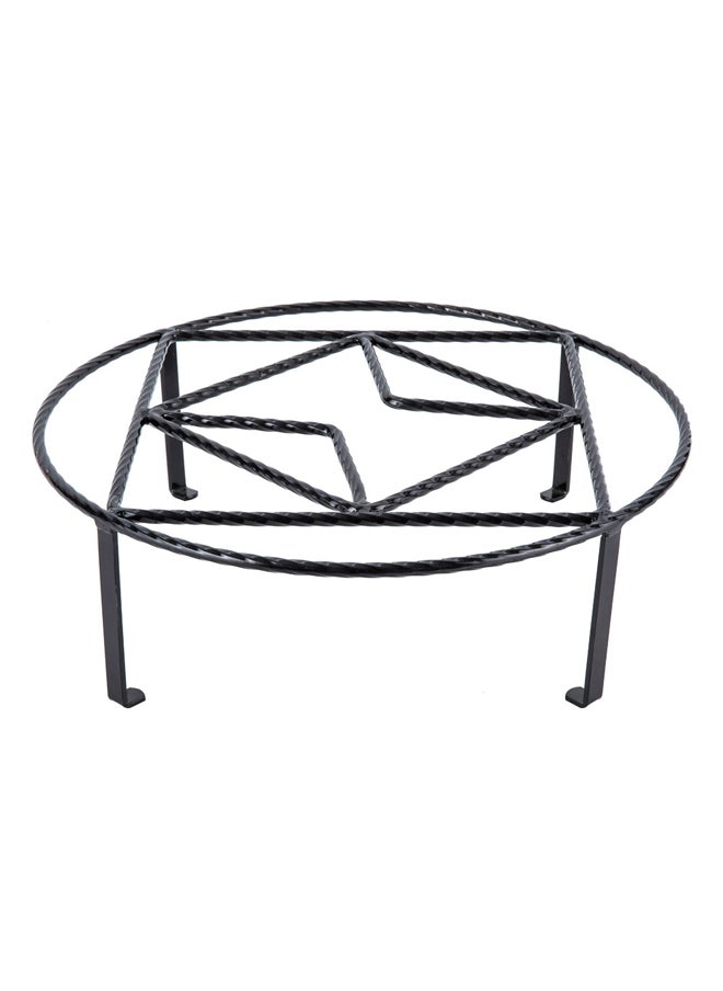 AL SANIDI Round Fire Stand, Portable mini barbecue charcoal grill for picnics  - Image 1