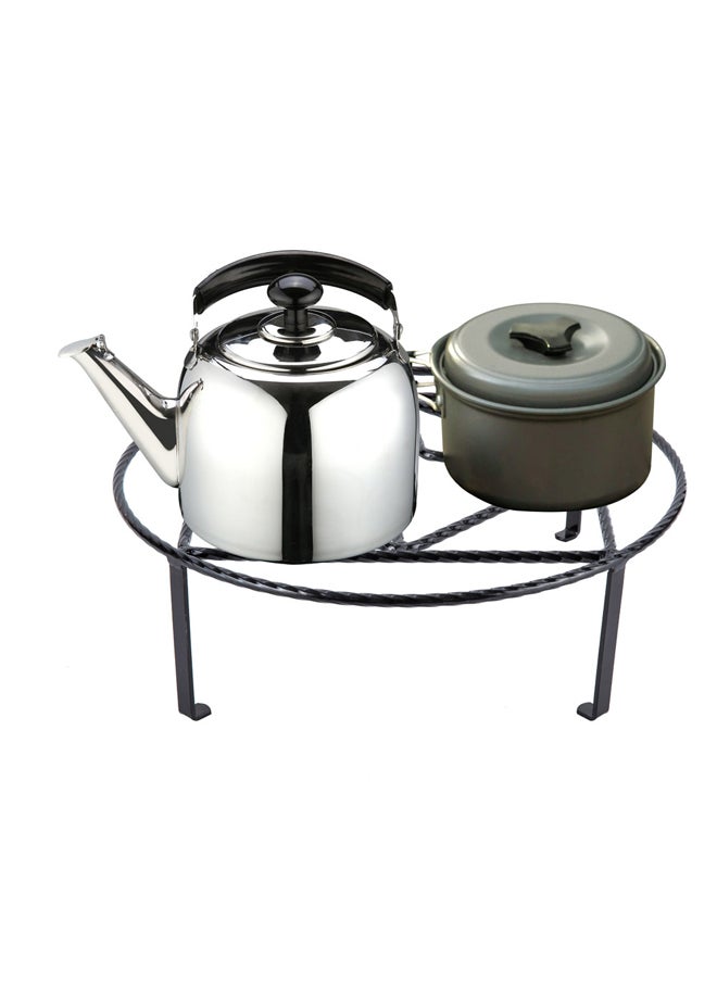AL SANIDI Round Fire Stand, Portable mini barbecue charcoal grill for picnics  - Image 2