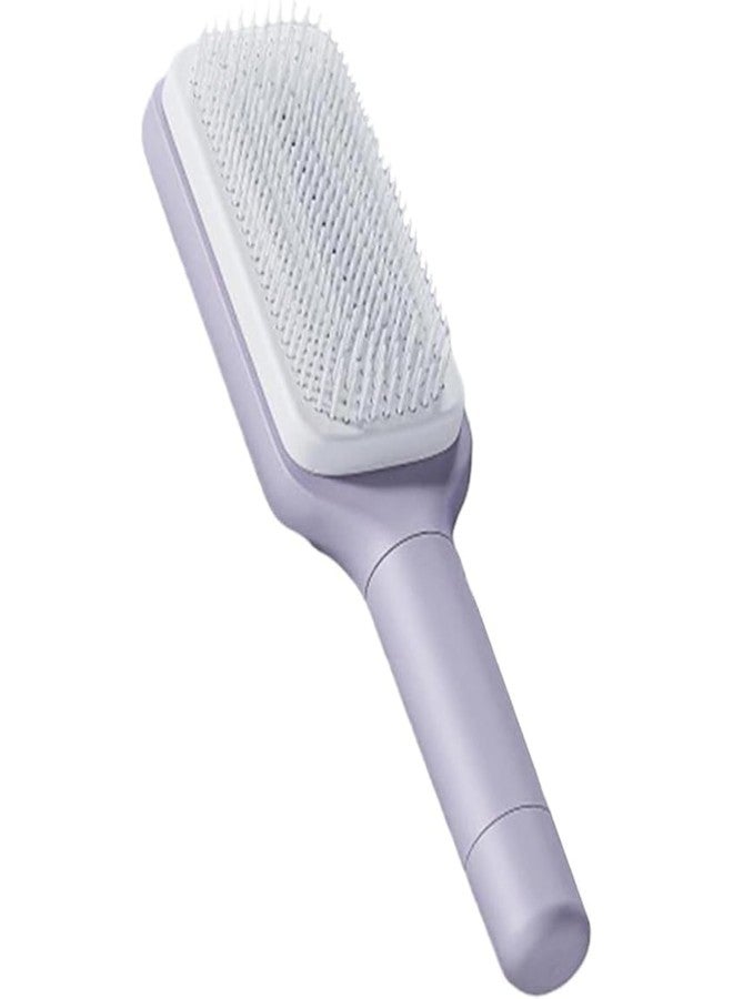 A4SHOP Self-Cleaning Anti-Static Massage Comb - 4-in-1 Detangling Hairbrush for Adults | Kids | Smooth | Shiny Hair | Tangle-Free Scalp Massage Brush for Wet | Dry Hair - Image 1