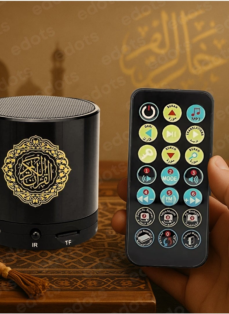 HONTON Compact Digital Quran Speaker with Translation, Tafseer & HD Audio – Portable Islamic Learning Companion | Black  - Image 3