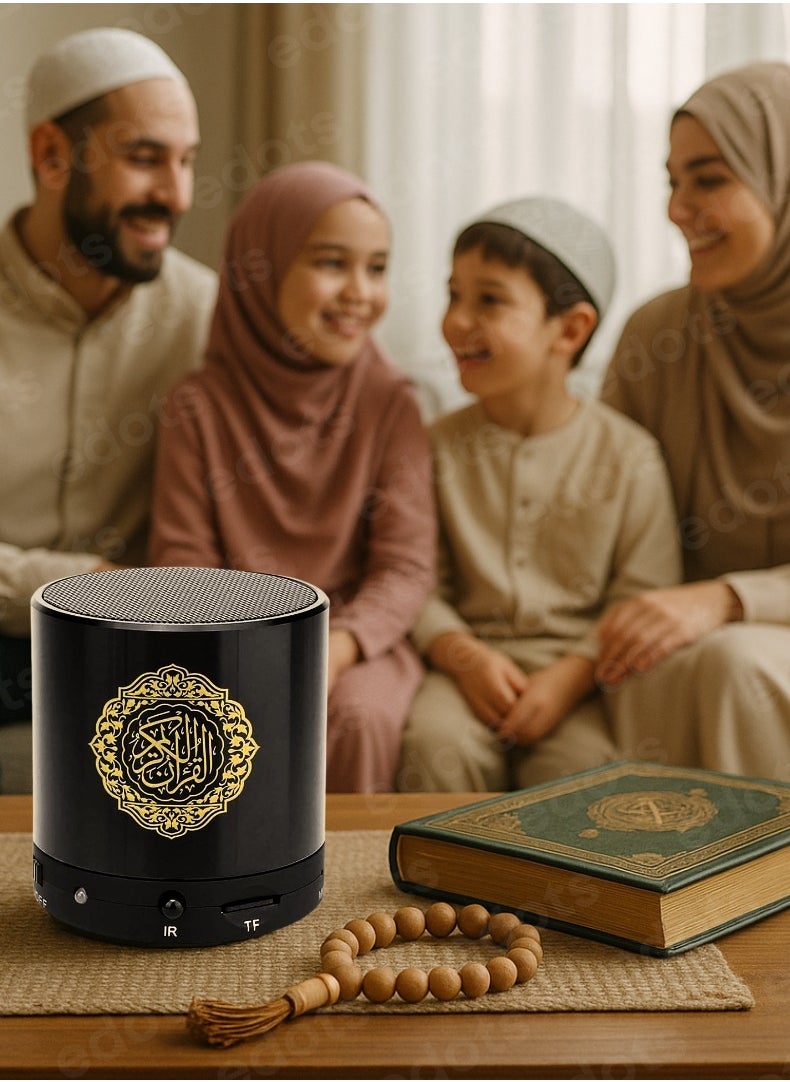 HONTON Compact Digital Quran Speaker with Translation, Tafseer & HD Audio – Portable Islamic Learning Companion | Black  - Image 2