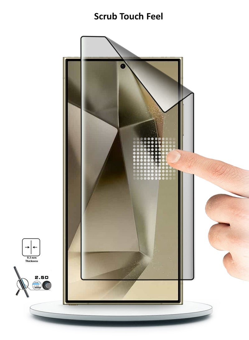 Wtech Ceramic Full Glue Full Cover Flexible Screen Protector For Samsung Galaxy S24 Ultra 5G 2024 Clear/Black - Image 5