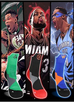 Basketball Woven Mid-Calf Socks | SHOPBOP Classic Basketball | Basketball Socks Men's Outdoor Sports Socks Thickened Sports Long Compression Socks 3 Pieces