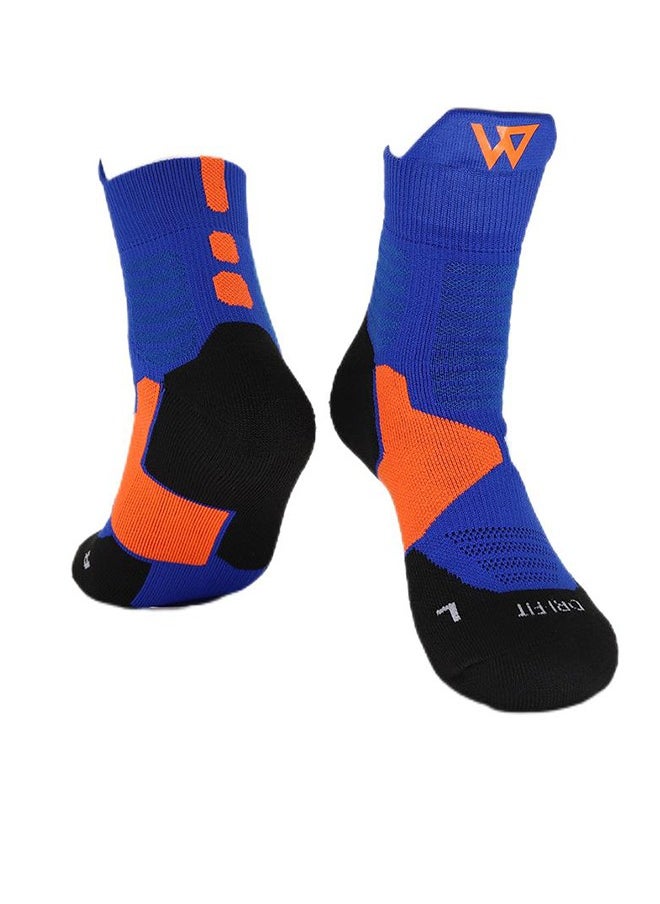 Generic - Basketball Woven Mid-Calf Socks | SHOPBOP Classic Basketball | Basketball Socks Men's Outdoor Sports Socks Thickened Sports Long Compression Socks 3 Pieces - Image 1