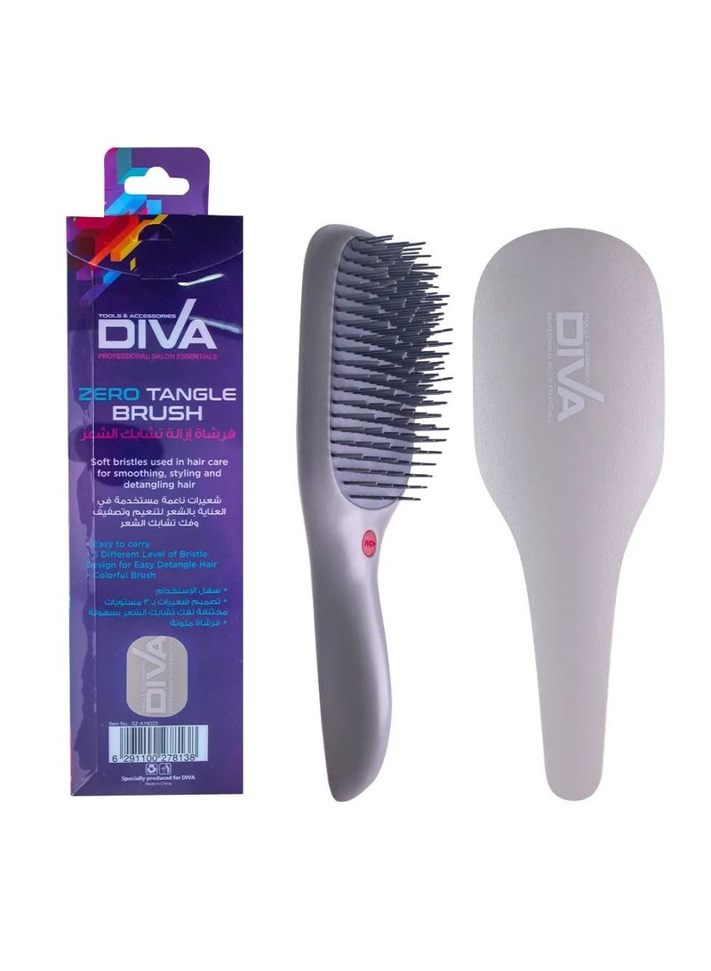 Diva Zero Tangle Brush White Sz-A16023 - Image 5