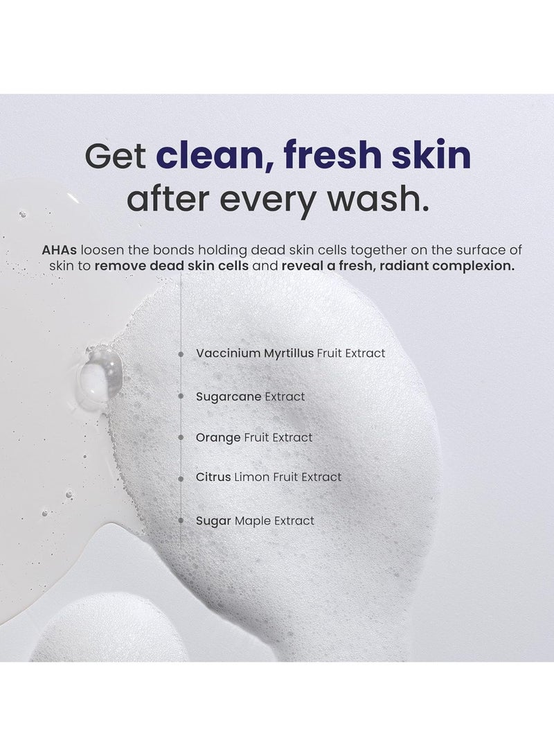 RE' EQUIL Fruit Aha Face Wash | Soap & Sulphate Free Cleanser | For Even & Brighter Skin Tone | Makes Skin Soft And Smooth | Gentle On Skin | All Skin Types | 200 Ml - Image 3