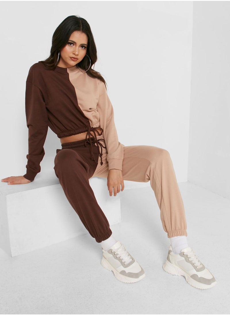 Missguided - Colorblock Joggers - Image 1