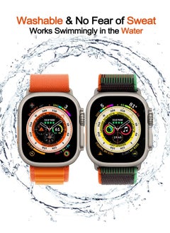 BORTONY Apple Watch Band 38mm 40mm 41mm Alpine Loop Pack of 4 with Adjustable Sport Nylon Elastic Strap for iWatch Ultra 8 7 6 5 4 3 2 1  - Image 5