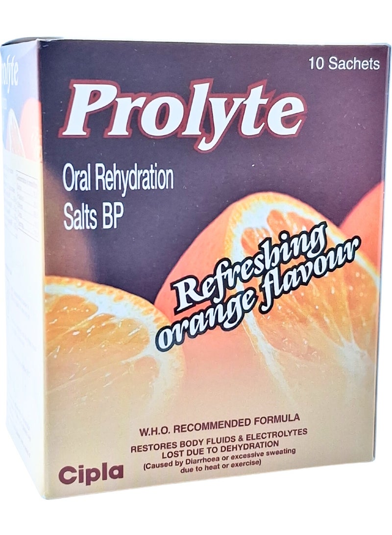 Cipla Prolyte Ors 21Gm Orange Sachet 10'S