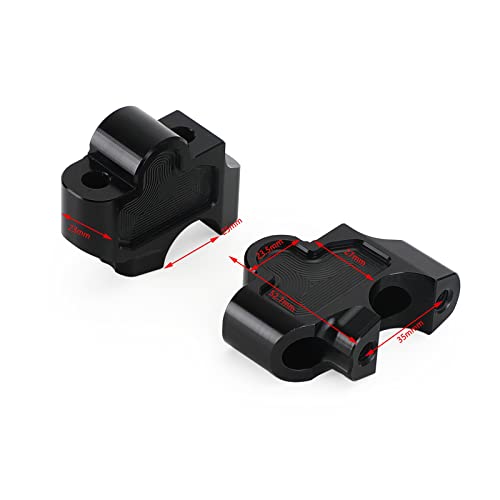 Topteng Motorcycle Handlebar Risers, CNC Handle Bar Clamp Riser 27mm fits for Honda REBEL CMX 250 2017-2021, REBEL CMX300 / CMX 500 / CMX 1100 2017-2021 - Image 2