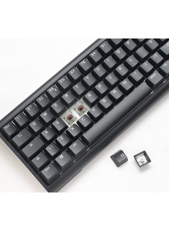 داكي لوحة مفاتيح Ducky Tinker65 سوداء جاهزة بتخطيط AR 65% مع مفاتيح Cherry Red - Image 2