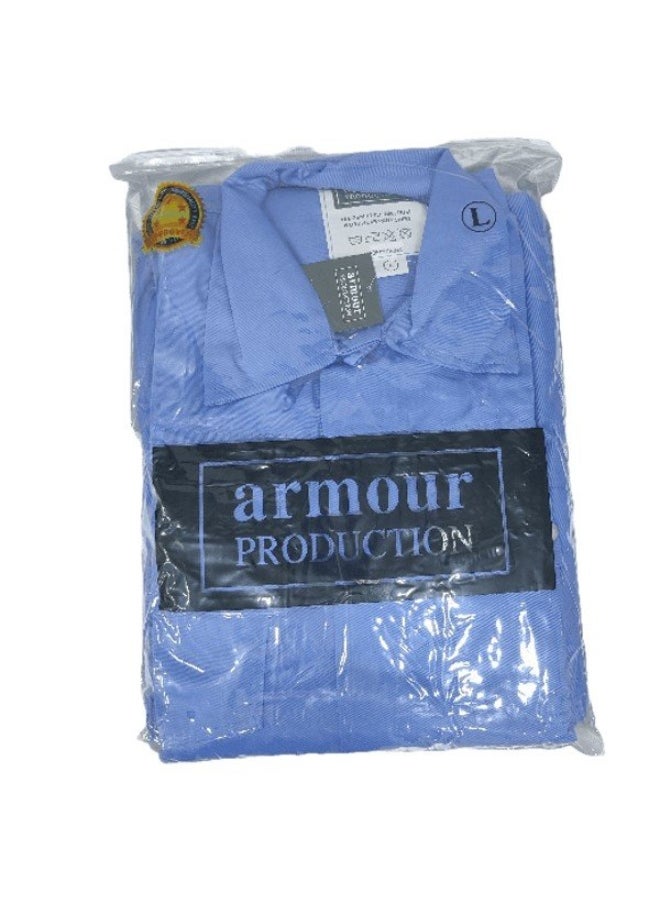 Armour Production 2-Piece Suit Blue – Durable and Comfortable Protective Workwear for Industrial & General Use | Size-3XL 