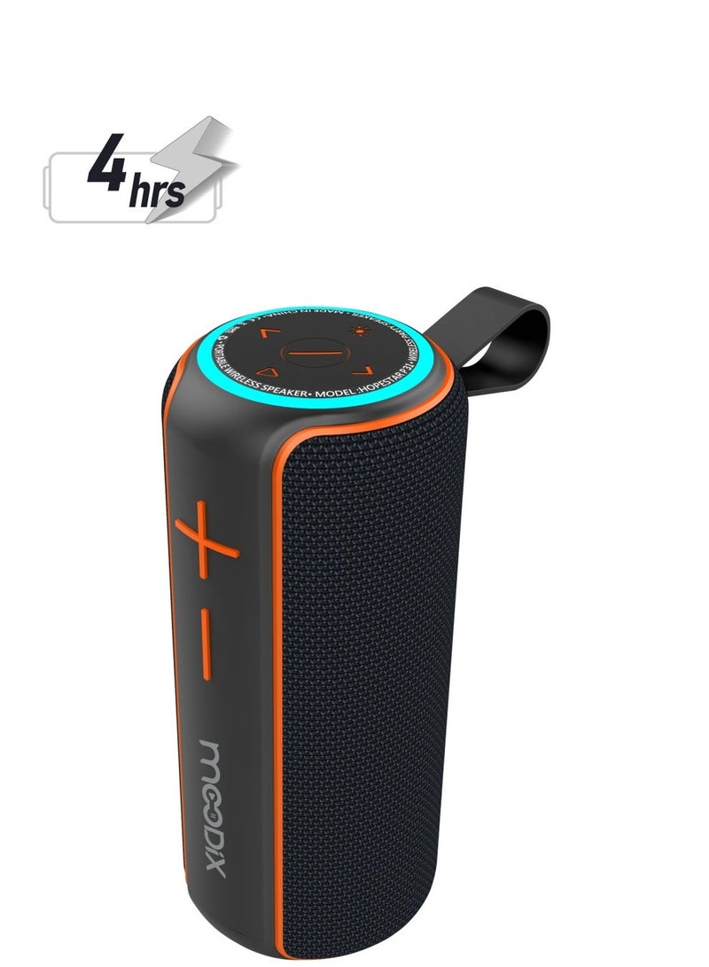 moodix Portable Bluetooth Speaker, Water Resistant IPX7 Wireless Speaker with TF Card, Bluetooth 5.0, Compatible with All Mobile Phones, 8W Output, Deep Bass Speaker with 4 Hours Playtime - Image 2