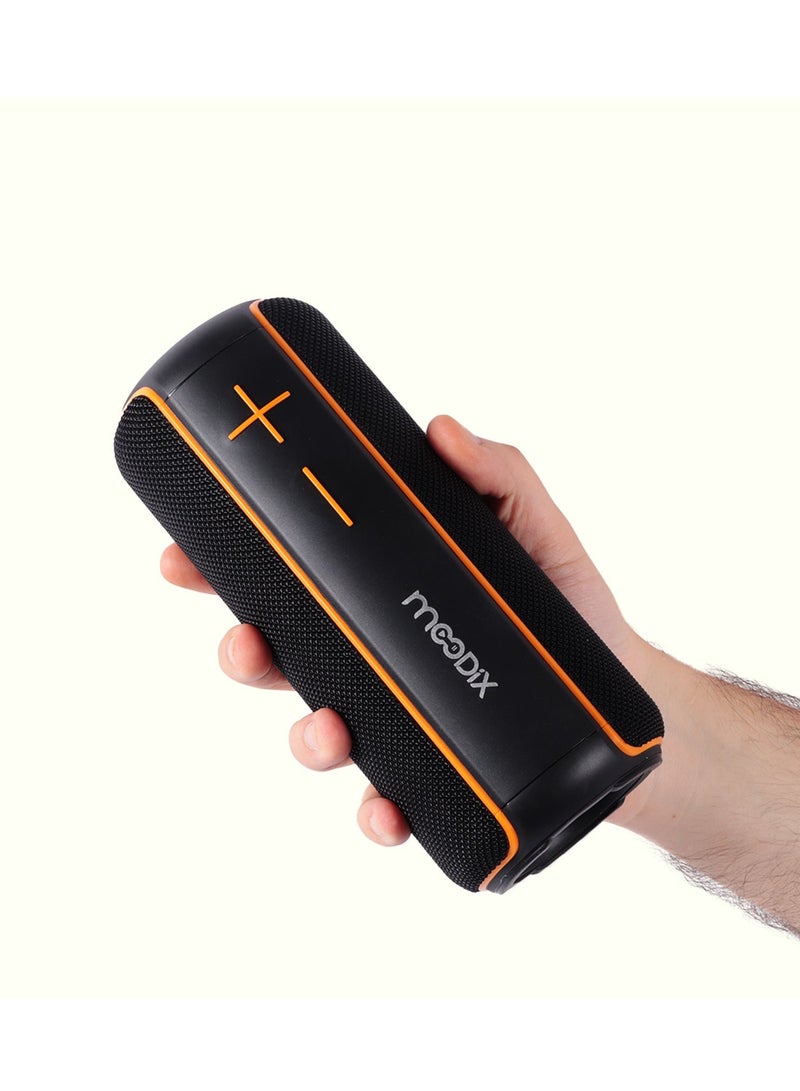 moodix Portable Bluetooth Speaker, Water Resistant IPX7 Wireless Speaker with TF Card, Bluetooth 5.0, Compatible with All Mobile Phones, 8W Output, Deep Bass Speaker with 4 Hours Playtime - Image 3