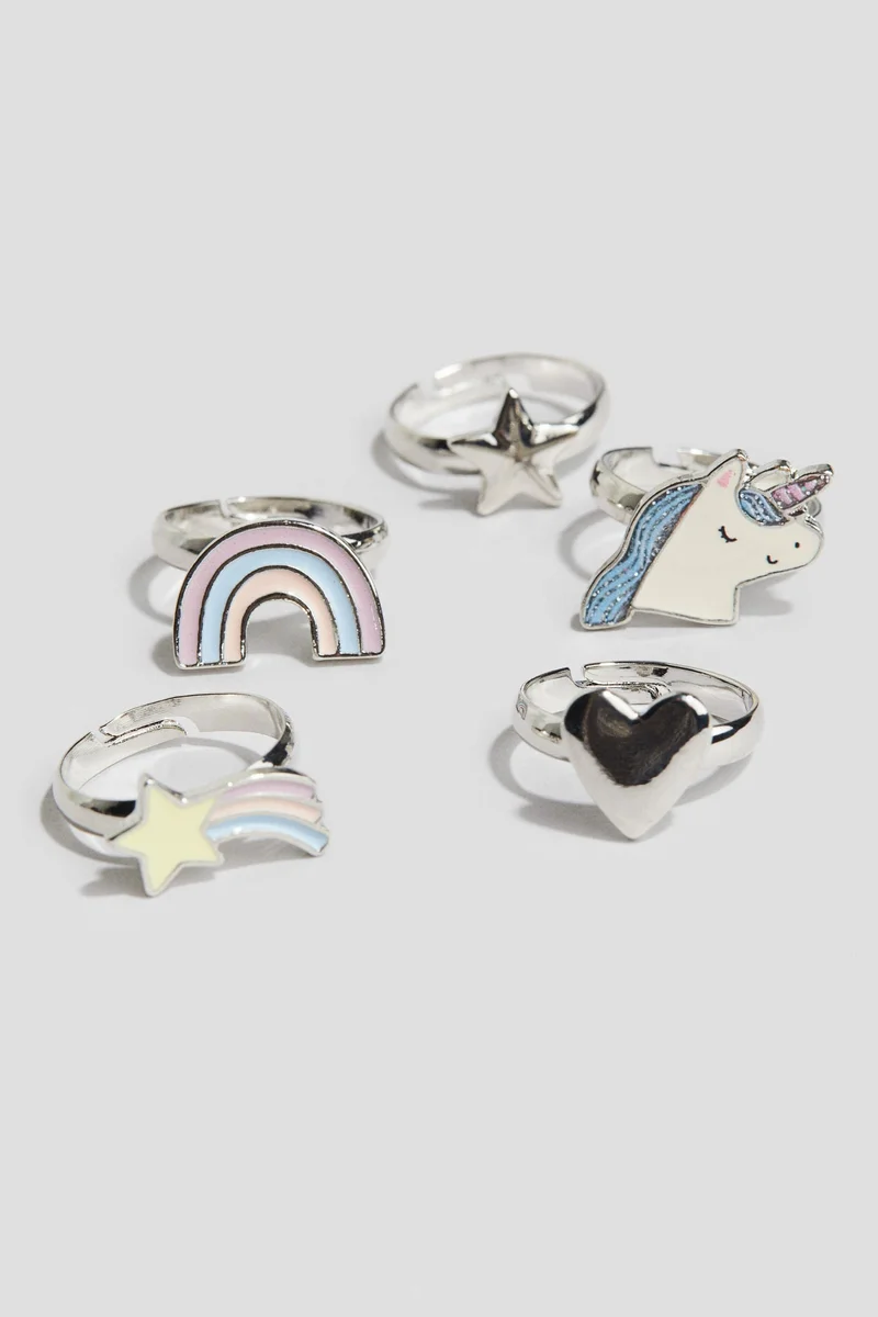 H&M 5-pack rings
