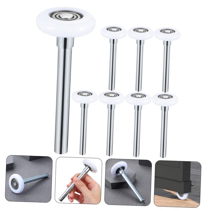 8Pcs Nylon Garage Door Roller Replacement with Stem for Smooth Quiet Operation Easy Installation - Image 5
