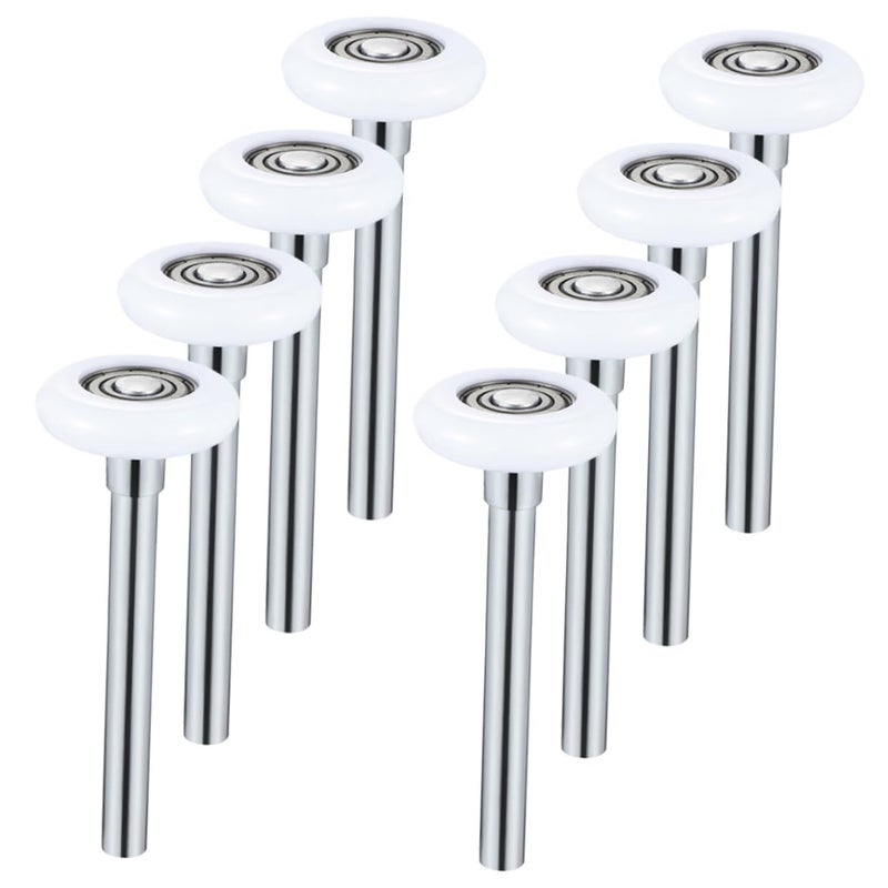 8Pcs Nylon Garage Door Roller Replacement with Stem for Smooth Quiet Operation Easy Installation - Image 2