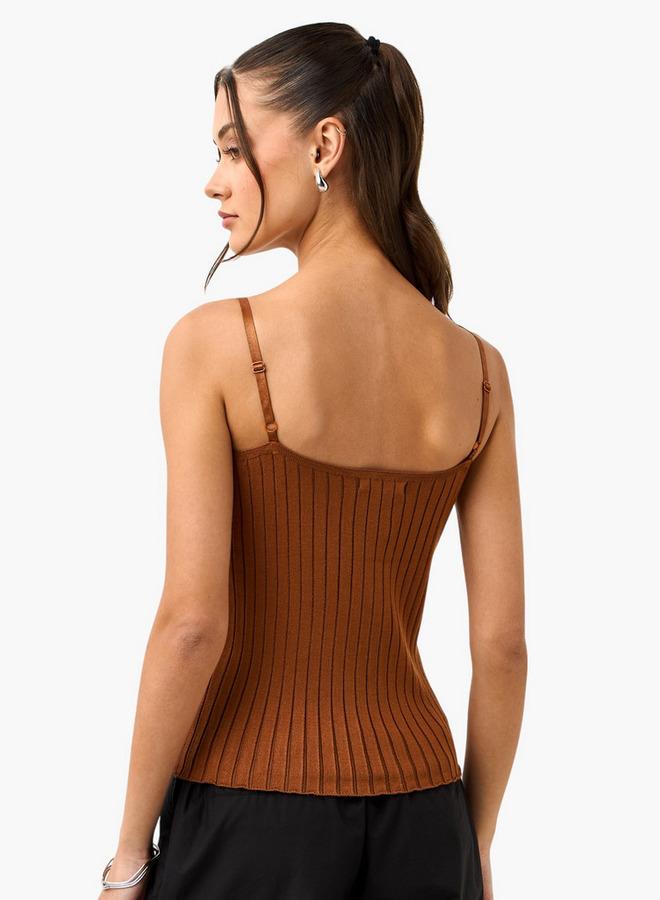 2Xtremz Embellished Crop Top with Spaghetti Straps - Image 3