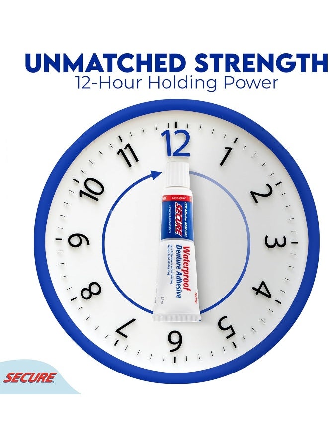 Secure Denture Bonding Cream by Dentek - 1.4 Ounces (Pack of 4) - Image 5