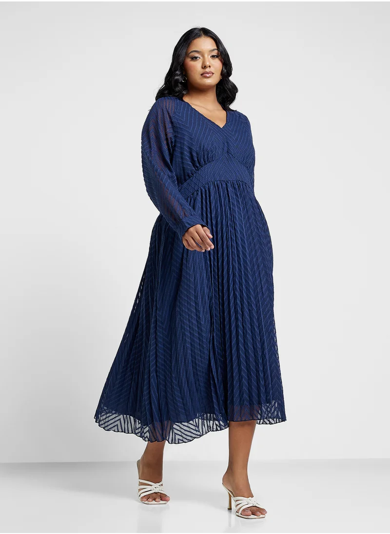 Ella Plus Pleated Dress