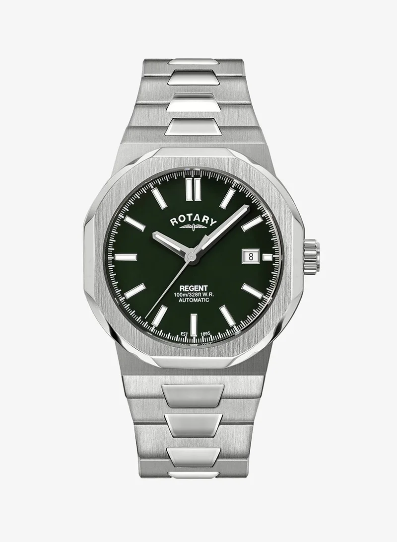 Rotary Men's Regent Automatic 100M Water Reistance Blue Dial Stainless Steel Bracelet Watch - GB05410/24