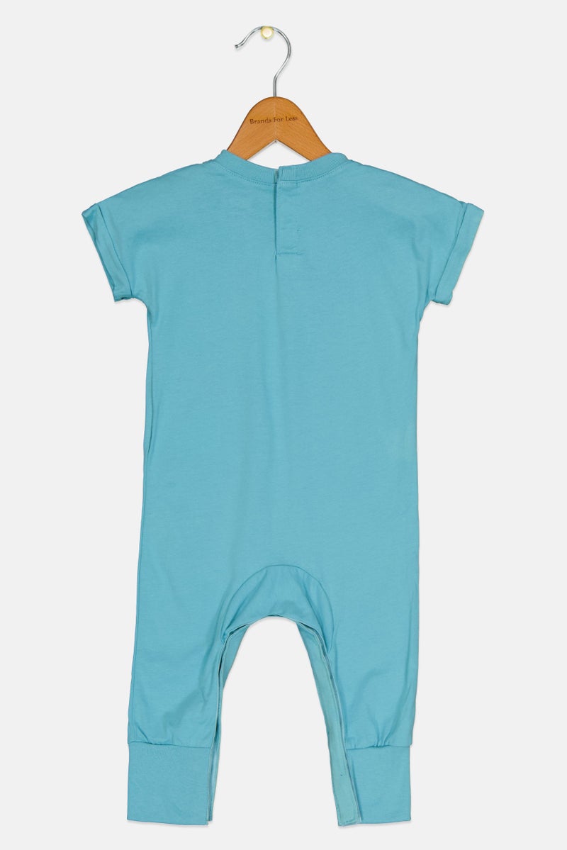 Levi's Toddlers Girl Brand Logo Short Sleeve Rompers, Blue - Image 2