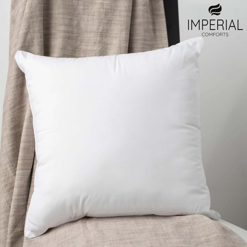 Imperial Comforts® Sofa and Bed Pillow Inserts (4-Pack, White) - 20 x 20 Inches Indoor Cushion Inserts - Image 5