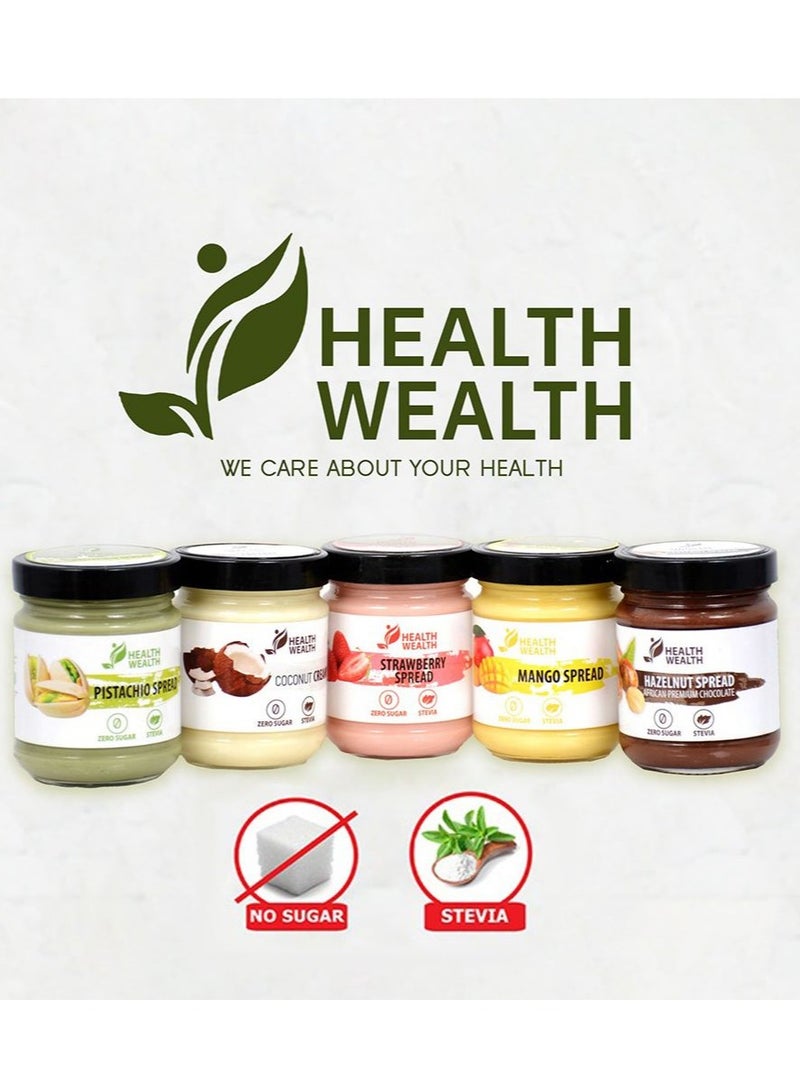 Health Wealth Health Wealth Sugar Free Spread Pistachio Butter 200g  - Image 4