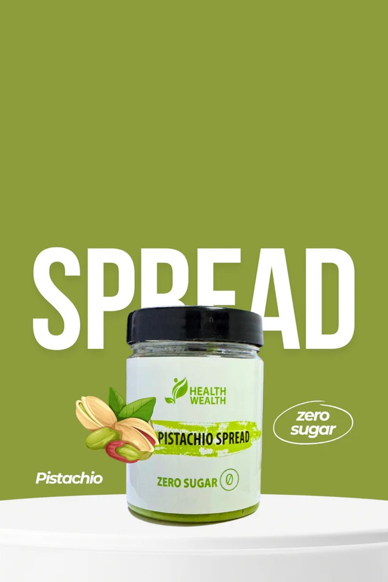 Health Wealth Health Wealth Sugar Free Spread Pistachio Butter 200g  - Image 3