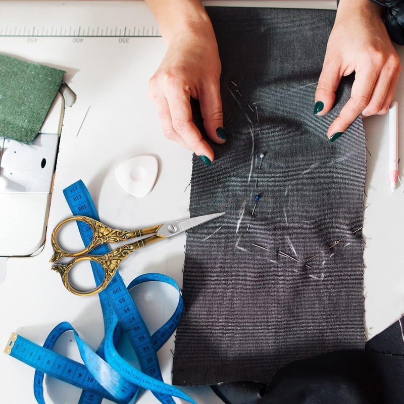 BIHRTC 4.5Inch Small Sharp Pointed Stainless Steel Scissors Craft Cross Detail Shears Thread Scissor for Sewing Craft Embroidery Needpoint Artwork DIY Tool Scissors Bronze Scissor - Image 5