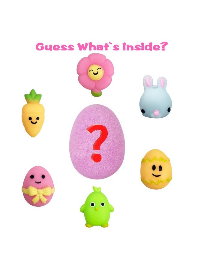 Jofan 6 Pack Easter Bubble Bath Bombs With Easter Squishy Toys Inside For Kids Girls Boys Easter Basket Stuffers Gifts - Image 3