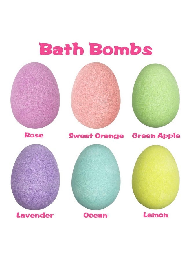 Jofan 6 Pack Easter Bubble Bath Bombs With Easter Squishy Toys Inside For Kids Girls Boys Easter Basket Stuffers Gifts - Image 1