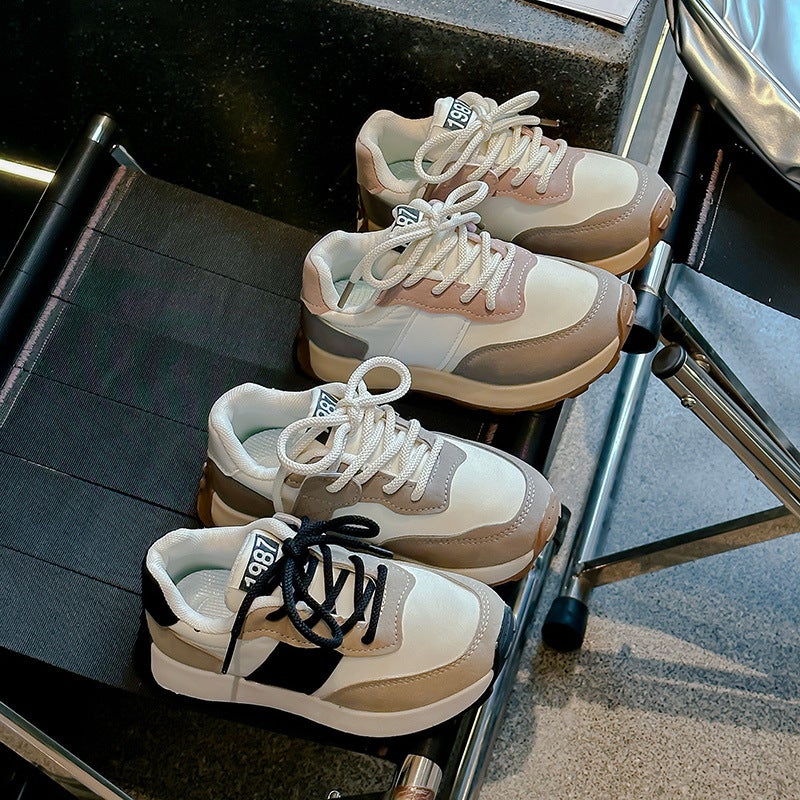 Girls' Shoes 2024 Spring And Autum New Kidsren'S Sports Shoes Boys' Dad Shoes Casual Shoes Fashionable Versatile Shoes - Image 2